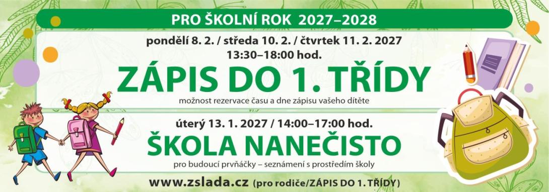 Zápis do 1. třídy